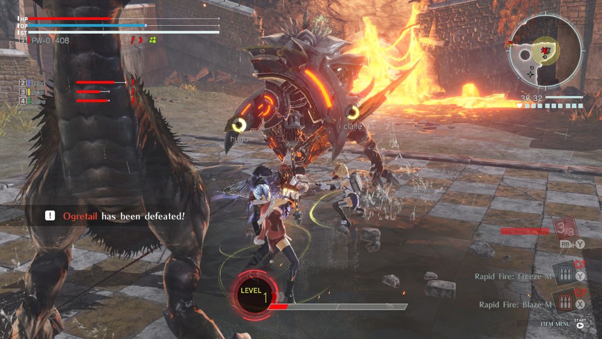 God Eater 3 (Windows) screenshot: Monsters here are impressive