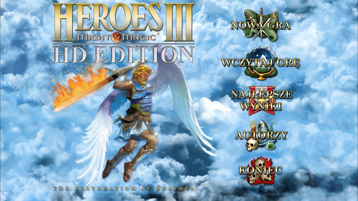 Heroes of Might & Magic III: HD Edition (Windows) screenshot: Main menu