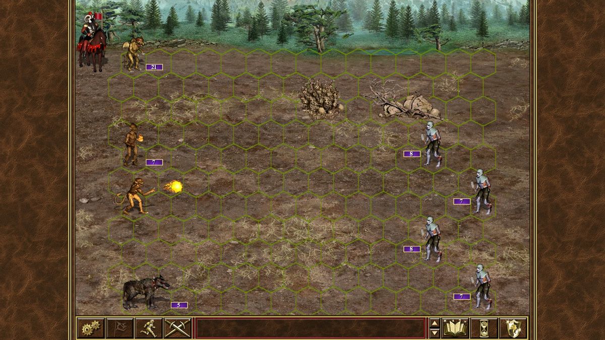 Heroes of Might & Magic III: HD Edition (Windows) screenshot: Fight against walking dead