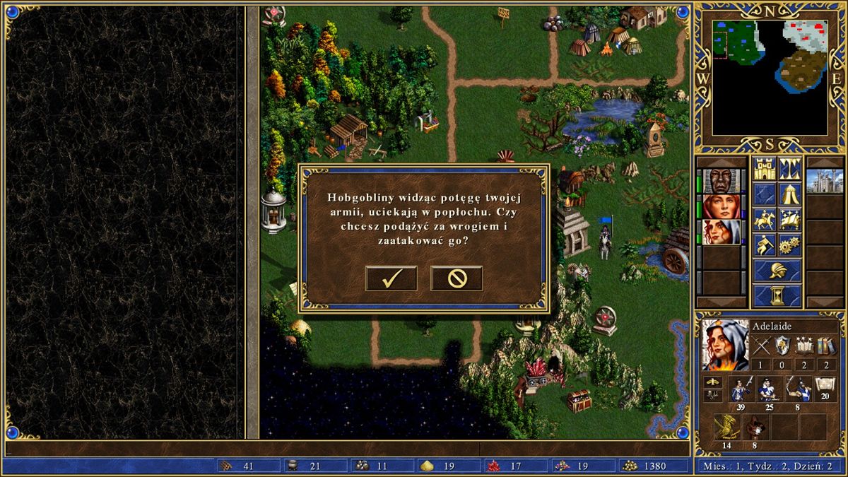 Heroes of Might & Magic III: HD Edition (Windows) screenshot: Enemies try to escape