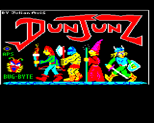 Dunjunz (BBC Micro) screenshot: Loading Screen