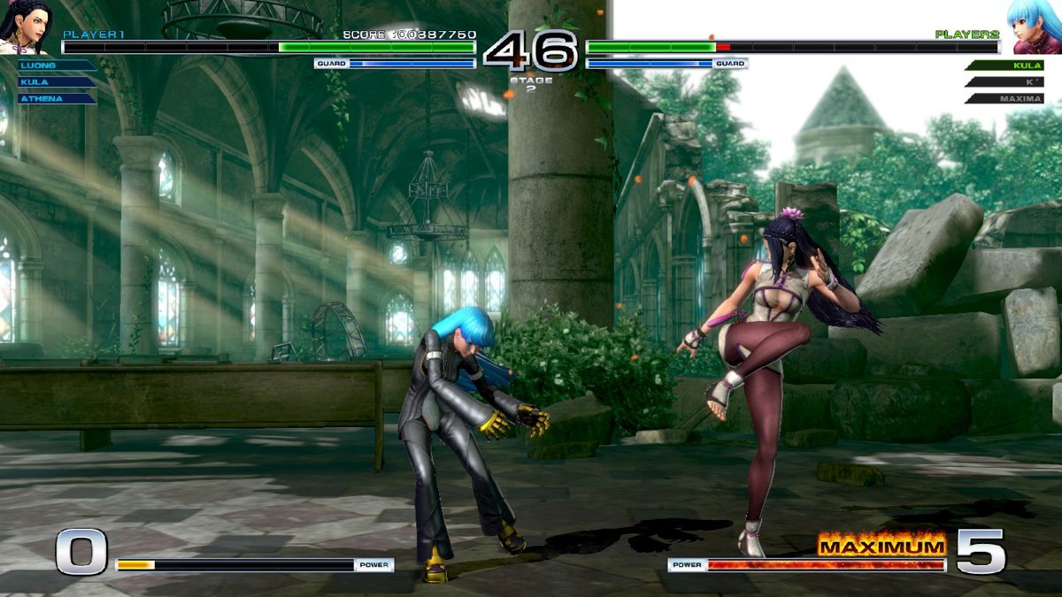 The King of Fighters XIV: Steam Edition (Windows) screenshot: Luong vs Kula