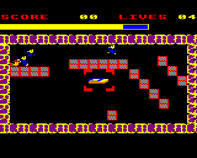 The Squeakaliser (BBC Micro) screenshot: Rad Trap Available