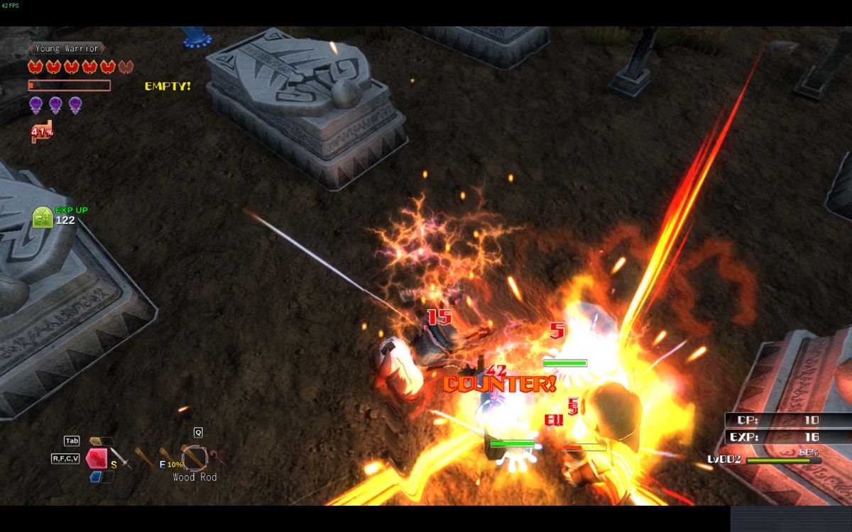 Inferno Climber (Windows) screenshot: Burning damage