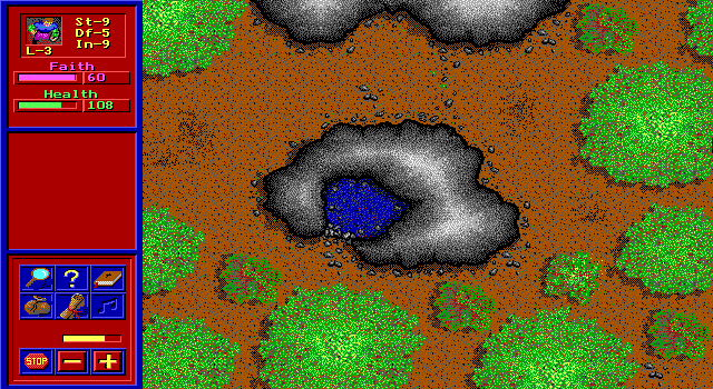 Realm of the Paladin (DOS) screenshot: A Strange Pool