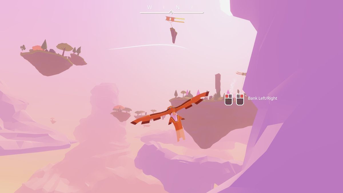 Aer: Memories of Old (Windows) screenshot: Flying between floating islands