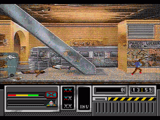 Citizen X (SEGA CD) screenshot: At the subway