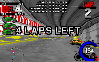 Whiplash (DOS) screenshot: In The Tunnel