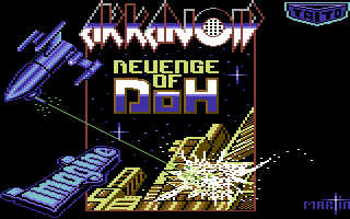 Arkanoid: Revenge of DOH (Commodore 64) screenshot: Title screen