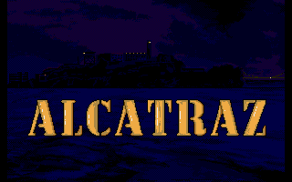 Alcatraz (Amiga) screenshot: Title screen available in the introduction.