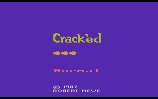 Crack'ed (Atari 2600) screenshot: Title screen