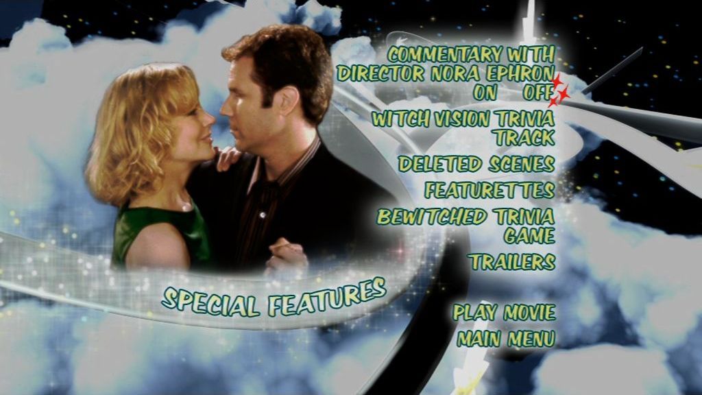 Bewitched (included game) (DVD Player) screenshot: The Special Features menu