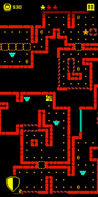 Tomb of the Mask (Android) screenshot: Levels get progressively more complex