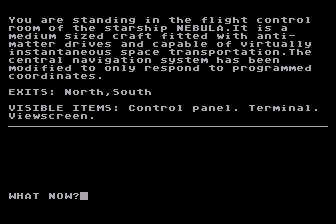 Quest for Eternity (Atari 8-bit) screenshot: Starting the Adventure
