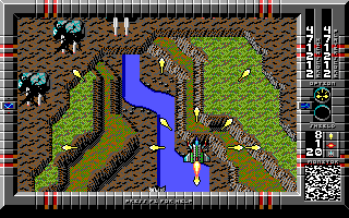 Major Stryker (DOS) screenshot: Land Zone - High on the mountains