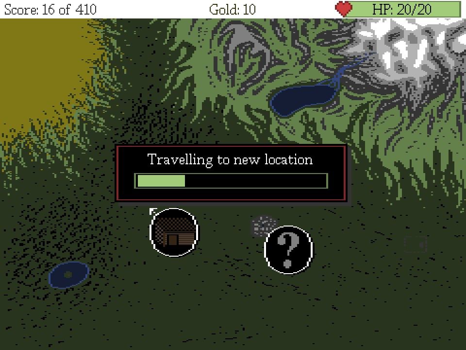 Dark Fear (Windows) screenshot: World map