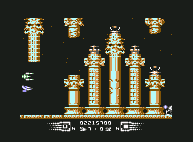 Armalyte (Commodore 64) screenshot: Level 3