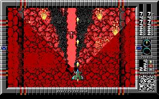 Major Stryker (DOS) screenshot: Lava Zone - Front lights on