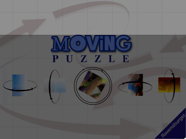 Moving Puzzle: Fun Sports (Windows 3.x) screenshot: Title screen
