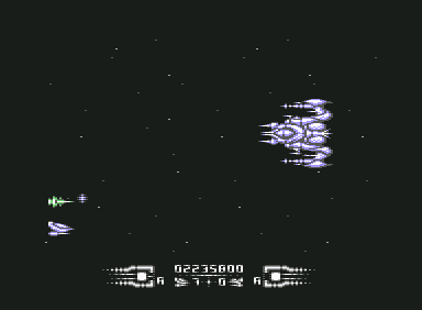 Armalyte (Commodore 64) screenshot: Halfway Boss