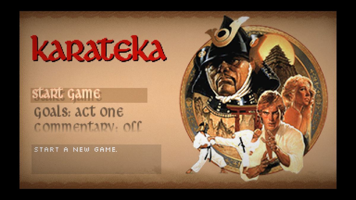 The Making of Karateka (Windows) screenshot: Karateka Remastered title screen