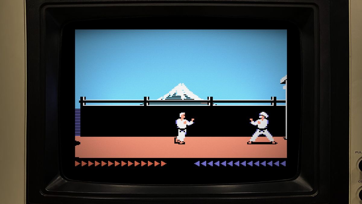 The Making of Karateka (Windows) screenshot: Karateka Atari 8-bit version