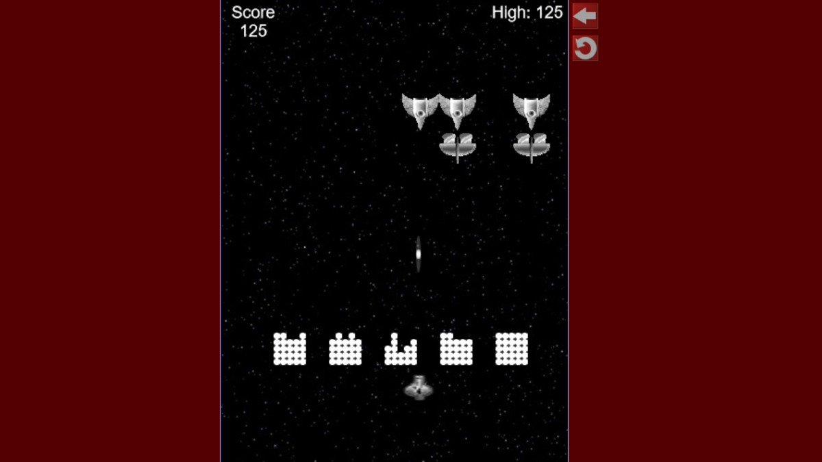 Invaders (Browser) screenshot: Almost done