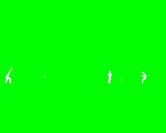 'Owzat (BBC Micro) screenshot: Bowling