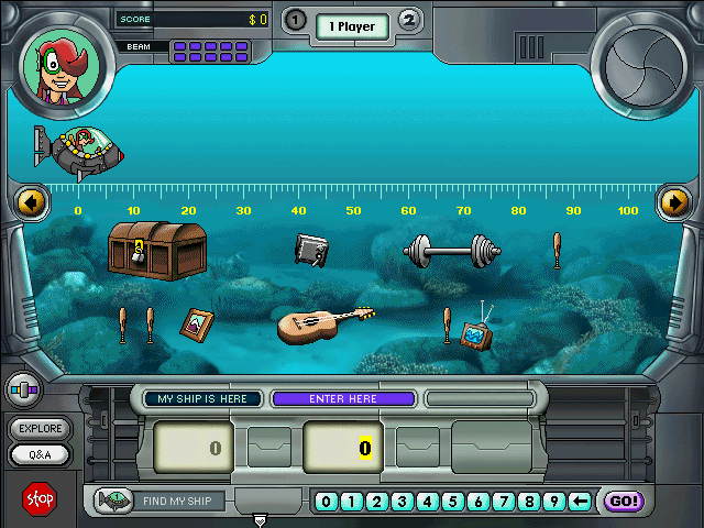 Nautical Number Hunt (Windows 3.x) screenshot: Starting a new game