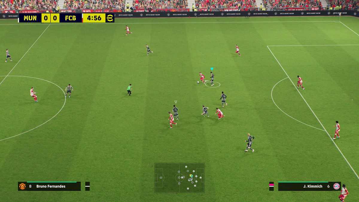 eFootball 2022 (PlayStation 5) screenshot: The opponent is having the ball