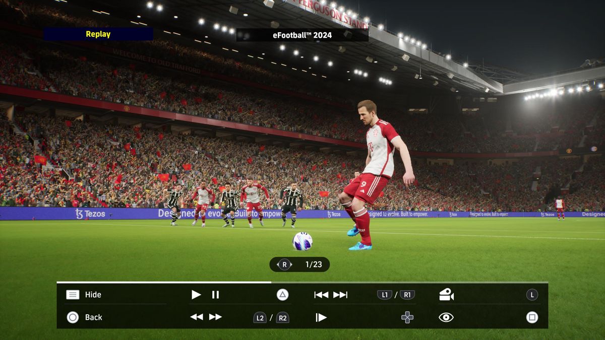 eFootball 2022 (PlayStation 5) screenshot: Replay camera