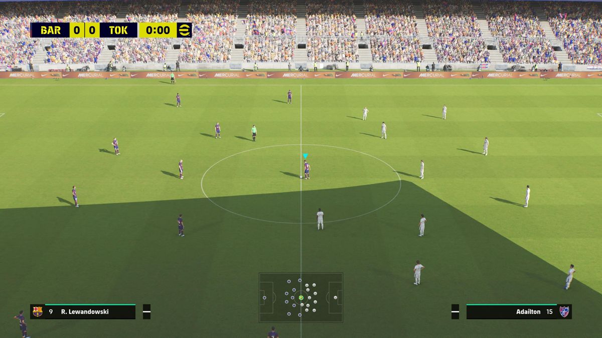 eFootball 2022 (PlayStation 5) screenshot: The match is afoot