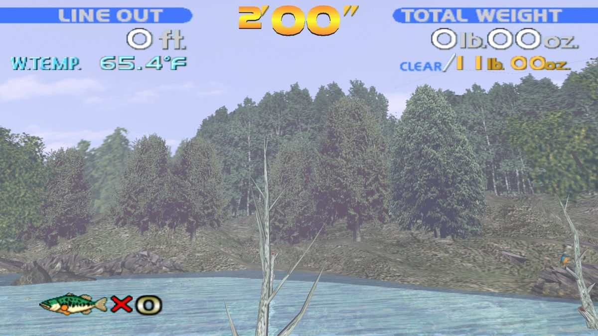 SEGA Bass Fishing (Windows) screenshot: Are we fishing or sightseeing...