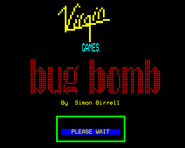 Bug Bomb (BBC Micro) screenshot: Title Screen