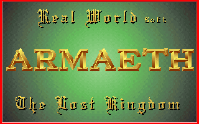 Armaëth: The Lost Kingdom (DOS) screenshot: Title Screen