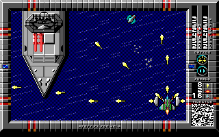 Major Stryker (DOS) screenshot: Water Zone - Battleships