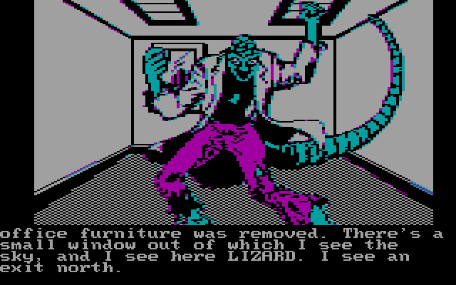 Spider-Man (DOS) screenshot: uh oh!