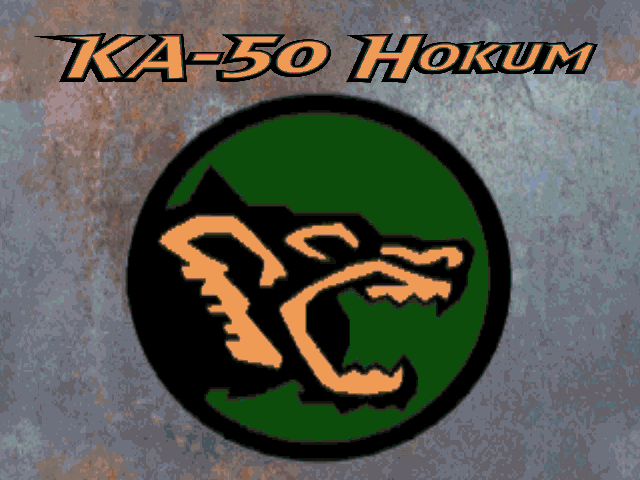 Ka-50 Hokum (DOS) screenshot: Title screen (SVGA)