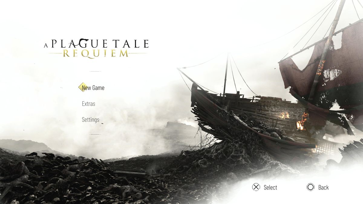 A Plague Tale: Requiem (PlayStation 5) screenshot: Main menu