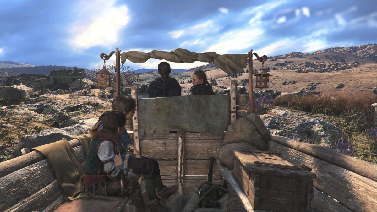 A Plague Tale: Requiem (PlayStation 5) screenshot: Ride through the countryside
