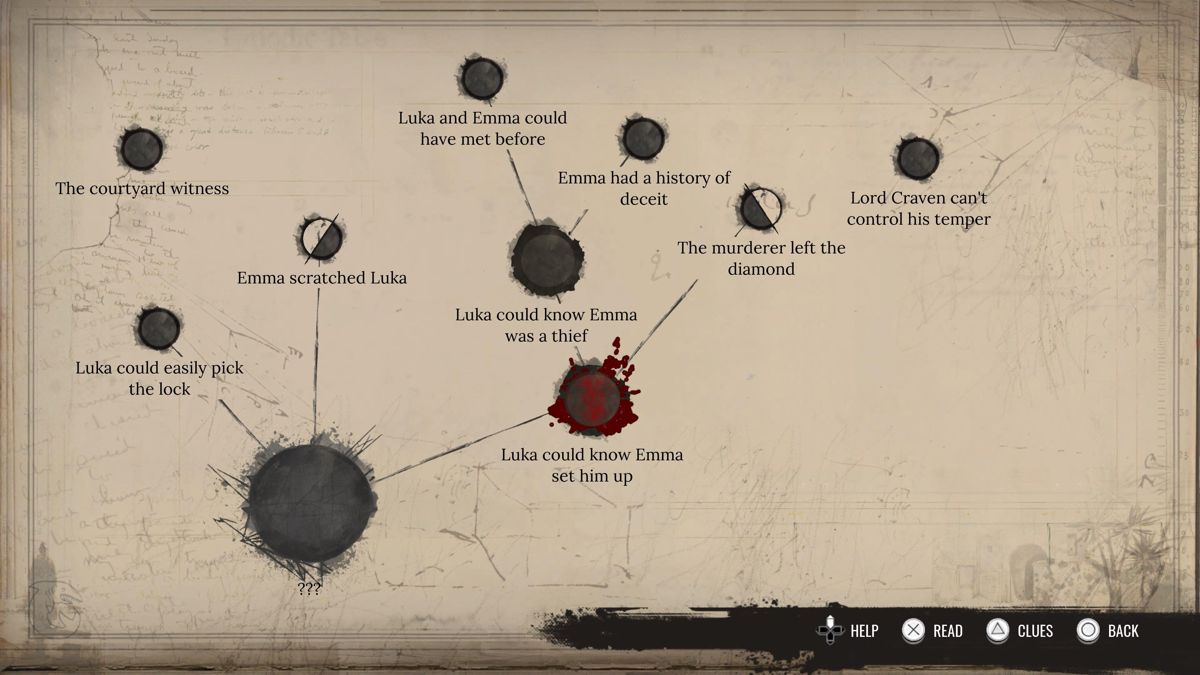 Sherlock Holmes: Chapter One (PlayStation 5) screenshot: Connecting clues