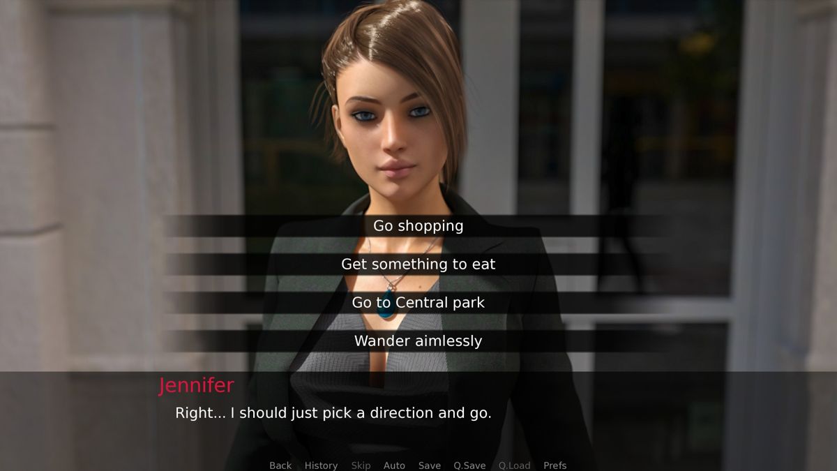 Inside Jennifer (Windows) screenshot: Wondering what to do today