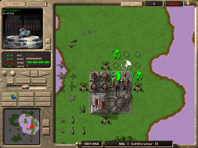 M.A.X.: Mechanized Assault & Exploration (DOS) screenshot: Survey For Resources