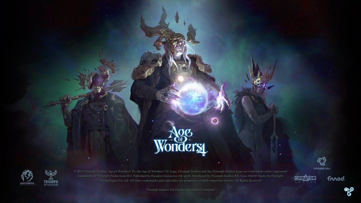Age of Wonders 4 (Windows) screenshot: Splash screen