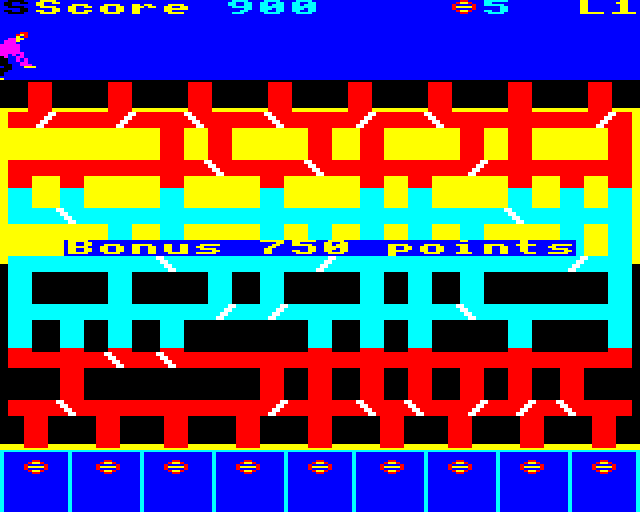 Gatecrasher (BBC Micro) screenshot: Bonus Score