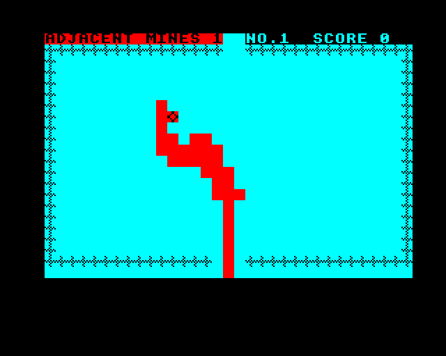 Mined-Out (BBC Micro) screenshot: Almost to the Exit