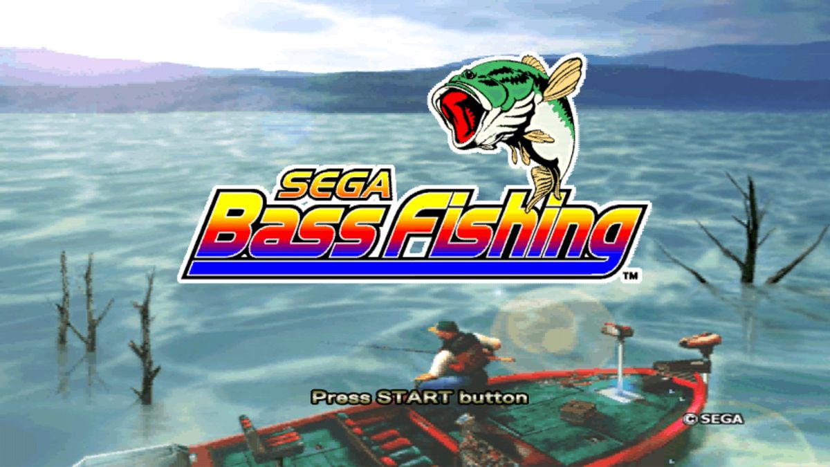SEGA Bass Fishing (Windows) screenshot: I wonder what kind of lake this is, with submerged trees.