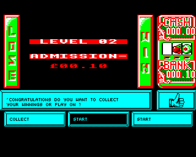 Emlyn Hughes Arcade Quiz (BBC Micro) screenshot: Level 2