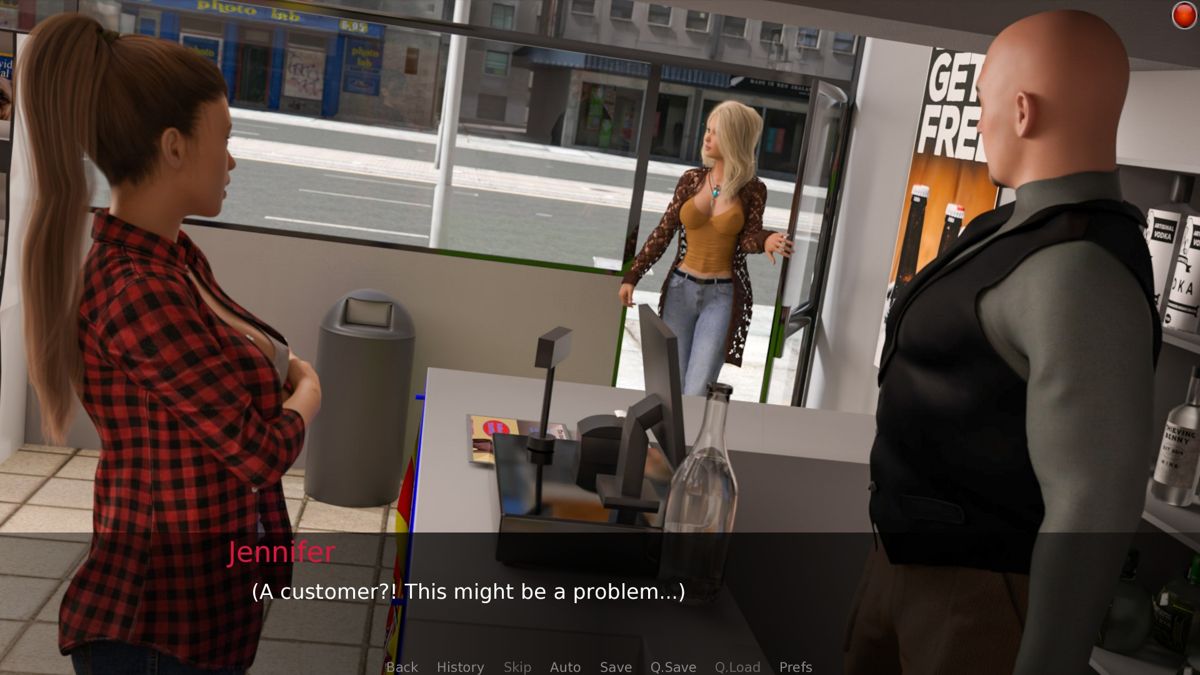 Inside Jennifer (Windows) screenshot: Applying for a job at Dimitri's