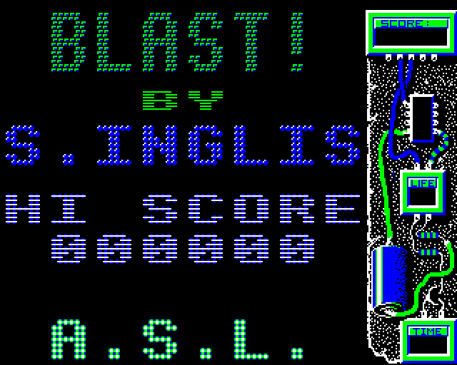 Blast! (BBC Micro) screenshot: Ready to Start